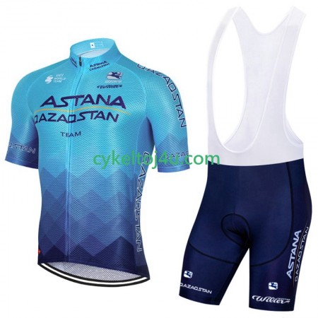 Astana Qazaqstan Cykeltrøje + Bib Cykelshorts 2023